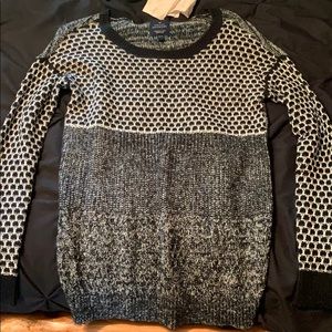 black and white sweater